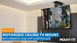 Motorized Ceiling TV Mount  MI4224 Features [upl. by Mildred]