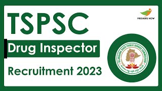 TSPSC Drug Inspector Notification 2023  Eligibility Exam Date Application Form 2023 [upl. by Fitts]