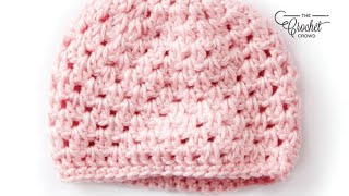 Easy Crochet Preemie Hat 5  6 lbs [upl. by Acnalb]