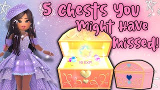 5 Chests You Missed  Royale High  Need All Elements [upl. by Ellwood]