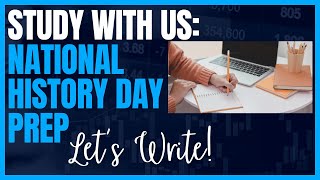 History Day Prep Time to Write letswrite nationalhistoryday writeaboutit [upl. by Notyal361]