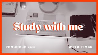 Stay Productive  4 Hours Study With Me 💻 Pomodoro 255🍅  Lofi Music 🎧 Timer  Alarm [upl. by Llerol541]