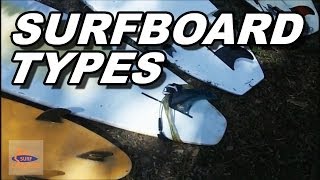 Different Surfboard types A Beginner Tutorial [upl. by Eseer]