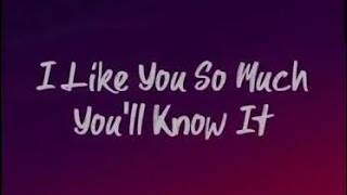 I like you so much you’ll know it  karaoke bernadettegomez [upl. by Einreb]