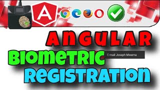 Angular Web Biometric Fingerprint Registration DEMO  NOT A TUTORIAL NOR AN EDUCATIONAL MATERIAL [upl. by Esmeralda601]