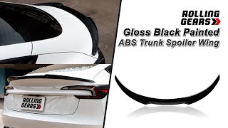 Rolling Gears 20242025 Tesla Model 3 Highland Trunk Spoiler FT Type [upl. by Lennor622]