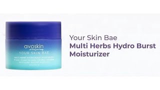 Moisturizer Terbaru Avoskin AVOSKIN YSB MULTI HERBS HYDRO BURST MOISTURIZER  Gibah Skincare Eps 13 [upl. by Ettevey]