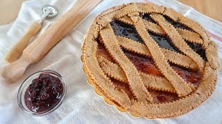 CROSTATA DI PASTA FROLLA INTEGRALE SENZA ZUCCHERO AGGIUNTO  Ricetta con Stevia [upl. by Minetta]