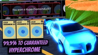 999 TO GURANTEED LEVEL 5 DIAMOND HYPERCHROME ROBLOX JAILBREAK [upl. by Northrup]