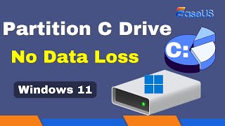 How to Partition C Drive in Windows 11 Without Losing Data [upl. by Pejsach93]