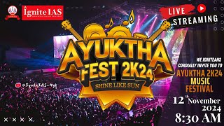 Ayuktha 2k24 Shine like Sun 🔴LIVE🔴 🎥 🎙️ 🔥🔥🔥  igniteias festival collegelife [upl. by Icul]