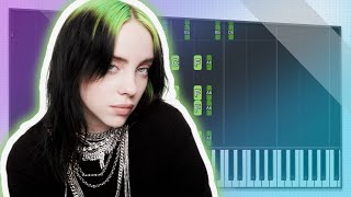 Billie Eilish  Halleys Comet  Piano Tutorial Accompaniment [upl. by Nuahsal]