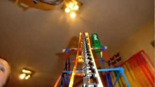 Knex Corkscrew Coaster HD POV [upl. by Matti]