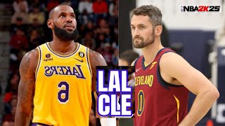 NBA 2K25  LAKERS vs CAVALIERS PS5  4K UHD [upl. by Yelsew90]