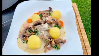 Blanquette de veau à l’ancienne au cidre doux et crème fraîche de Normandie [upl. by Imoyaba]