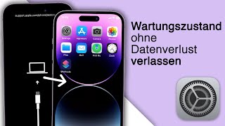 iPhone steckt im Wartungszustand fest 3 Lösungen [upl. by Alikee659]