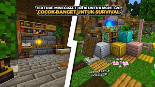 TEXTURE MINECRAFT 16x16 UNTUK MCPE V 120 COCOK UNTUK SURVIVAL [upl. by Emie710]