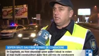 Şoferi băuţi sau fără permis de conducere Zeci de maşini au fost trase pe dreapta [upl. by Aehsel]