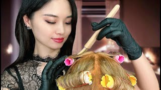 ASMR Relaxing Korean Hair Perm [upl. by Nollahs]