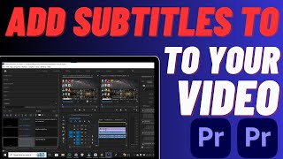 How To Make Subtitles In Premiere Pro  Easily Add Captions [upl. by Sahpec]