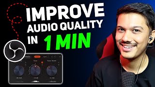 OBS Studio Mic Settings  Get Crisp amp Clear Voice in 1 Min Hindi [upl. by Prosser]