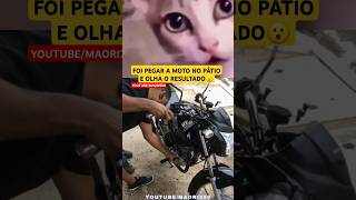 PEGOU A MOTO NO PÁTIO COM AREIA NO MOTOR😬😮🤔 canalmaori250 yamaha maorivlog automobile memes [upl. by Eerat]