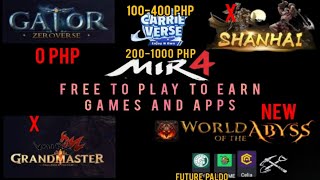 Mir4  Gator  Mir2m shanhai  carriverse  wota  other apps ngayong 2024  FREE TO PLAY TO EARN [upl. by Weinman]