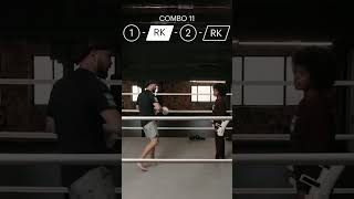 Try these kickboxing combos training fightcamp athlete fightcampconditioning kickboxing [upl. by Chud]