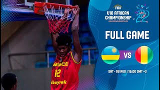 Rwanda v Guinea  Full Basketball Game  FIBA U18 African Championship 2022 [upl. by Lefkowitz]