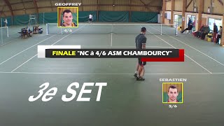 Geoffrey 46 vs Sébastien 56  Finale NC a 46 ASM Chambourcy  3e set  30042016 [upl. by Nalak]