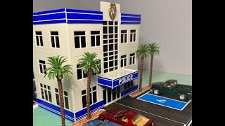 164 scale Police Station Build amp Diorama [upl. by Yhtac]