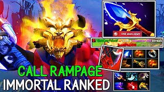 How to Win Offlane Axe Against Immortal Ranked Call Rampage  Hero Build Guides  Dota 2 [upl. by Eaj]