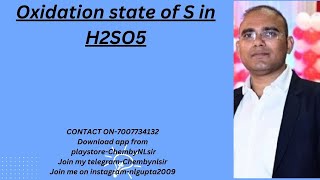 Oxidation state of S in H2SO5 [upl. by Dinan]