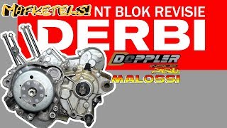 DERBI BLOK REVISEREN MET DOPPLER EN MALOSSI TUNING  SENDA GPR DRD PRO EVO [upl. by Weiner843]