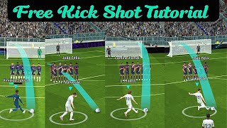 Free Kick Shoot Tutorial In eFootball 2024 Free Kick Trick Pes 2024 efootball [upl. by Lyred]