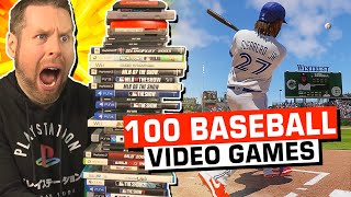 Hitting a HOME RUN on 100 BASEBALL VIDEO GAMES [upl. by Haslam]