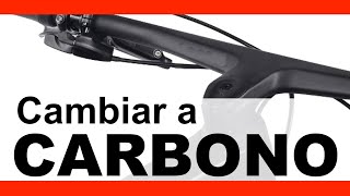 🤔 Qué es MEJOR utilizar MANILLAR de CARBONO o ALUMINIO❓ Montaje de MANUBRIO para MTB de XC [upl. by Ylebmik133]