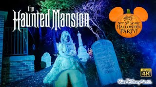 Haunted Mansion during MNSSHP On Ride Low Light 4K POV Magic Kingdom Walt Disney World 2023 10 27 [upl. by Reginauld]