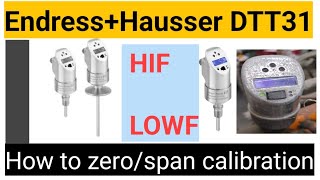 EndressHauser DTT31 flowphant calibration in english [upl. by Jovitta]