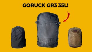 GORUCK GR3 35L Review  Epic Carry On Travel Backpack Contender  One Bag Travel [upl. by Hnahk644]