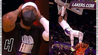 LeBron James SHOCKING Off The Backboard AlleyOop Dunk From Caruso 🤯 [upl. by Mccormac]