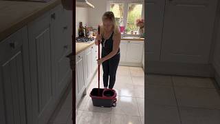 Mopping my floors with my turbo Vileda mop 🧹🧼🫧 shorts cleaningmotivation cleaning asmr [upl. by Eniarrol268]