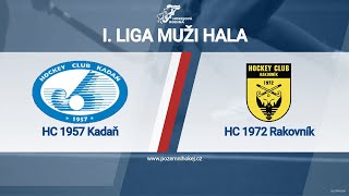 HC 1957 Kadaň  HC 1972 Rakovník 8122024 I liga muži hala [upl. by Annid]