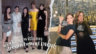 DIOR Singapore with Heart Evangelista Catriona Gray and Camille Co🥺❤️ [upl. by Lonier929]