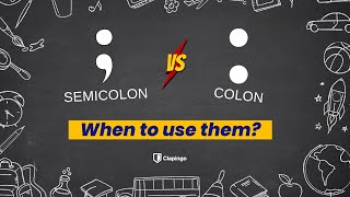 Semicolon vs Colon Whats the difference [upl. by Hamilton]