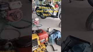 automobile Kiểm tra con máy YANMA NS40 tình trạng máy chạy ga nhỏ không được  ga âm tiP2 [upl. by Xxam]