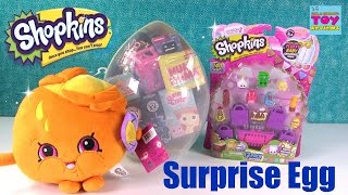 Shopkins Giant Surprise Egg Opening  Kidrobot Squinkies Disney My Little Pony  PSToyReviews [upl. by Heyra]