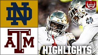 Notre Dame Fighting Irish vs Texas AampM Aggies  Full Game Highlights  ESPN College Football [upl. by Welcome]