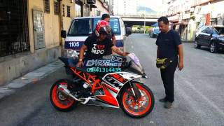 KTM RC 250 PowerTRONIC ECU Topspeed above 200kmh  Motodynamics Technology Malaysia [upl. by Nalniuq]