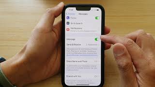 iPhone 1313 Pro How to EnableDisable iMessage [upl. by Mcspadden]